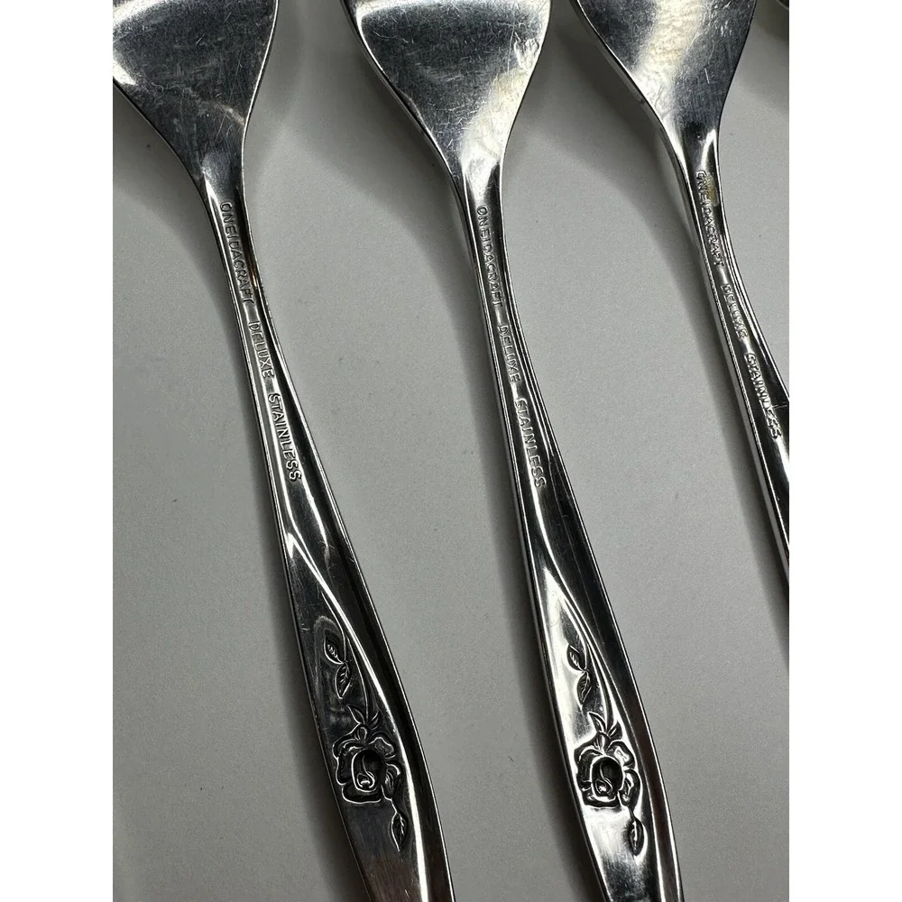 Oneida Lasting Rose Stainless Flatware Replacement 6 Pc‎ Craft Deluxe